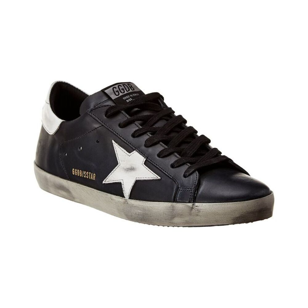 Golden Goose Superstar Leather Sneaker, Black